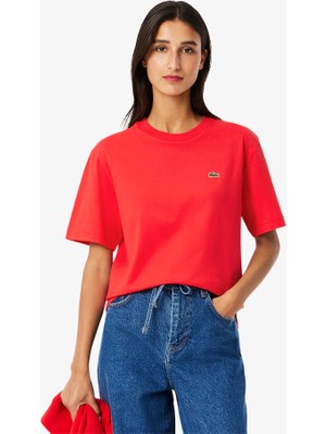  collection lacoste rahat kesimli pima pamuklu tişört.