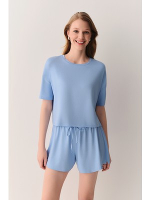 Suwen Plaid Şort Pijama Takımı