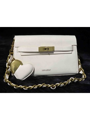 Lêvi D'or Krem Renkli Kadın El&omuz Çantası