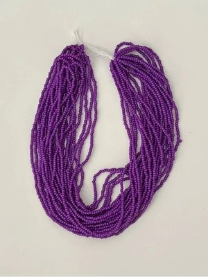 öztürk Renk: Mor. Kum Boncuk Çekoslovakya, Adana, Hapishane Işi, Iğne Oyası Ve El Işleme Boncuğu 12dizi