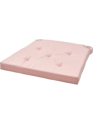 Sandalye Minderi, Pembe-Beyaz, 42/35X40X4 cm