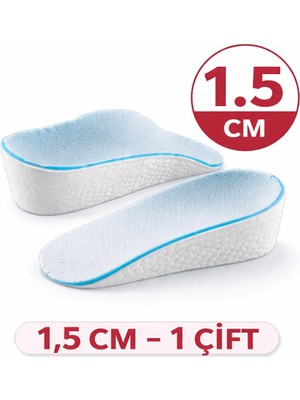 Eser Ticarett Ortopedik Boy Uzatan Tabanlık Çifti Gizli Topuk Yükseltici Ayakkabı Içi Destek – 1,5 / 2,5 / 3,5 cm Varyantlı