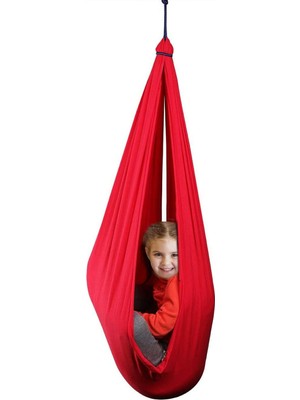 Bundera Kırmızı Yoga Swing Salıncak Tek Kişilik Duyusal Aktivite Gelişim Özellikli