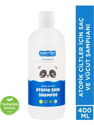 Babyton Atopik Cilt Doğal Saç ve Vücut Şampuanı 400 ml Besleyici Özellikli Hassas Ciltler İçin