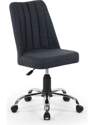 Seduna Polo Ofis Koltuğu Antrasit Kumaş Malzeme ile Tekerlekli Ergonomik Çalışma Sandalyesi
