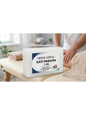 Hepak Katı Parafin | 1 kg | Fizik Tedavi | Masaj ve Cilt Bakımı Özel Kullanım