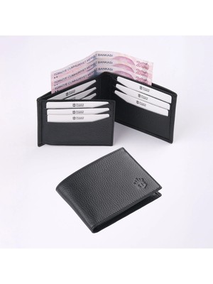 Ancora Leather Hakiki Deri Erkek CÜZDAN-26500-SIYAH