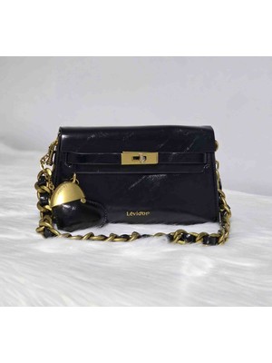 Lêvi D'or Siyah Renkli Kadın El&omuz Çantası