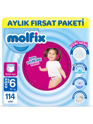 Molfix Pants 6 Beden Fırsat Paketi 114 Adet
