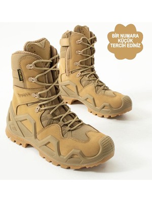 Single Sword Fermuarlı Outdoor Kadın&Erkek Taktik Askeri Bot ve Postal 4 Mevsim SS602 (38/BEJ)