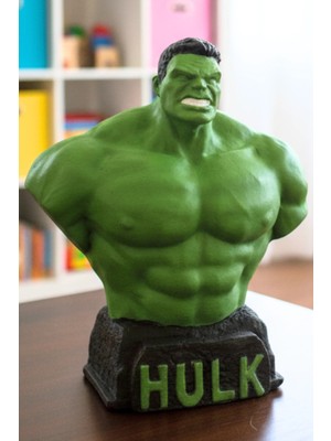 Craft 3d Atölye Hulk  Beton Büst/ Figür- Marvel Comics 12 Cm Boyunda(Paketi Ile Beraber)