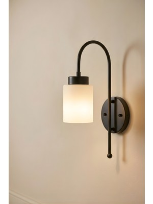 Ronisu Aydınlatma Noxelle Cam Başlıklı Metal Modern Duvar Duvar Aplik