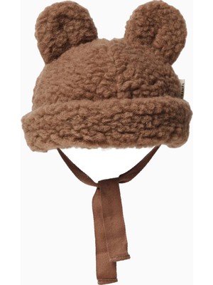 Binibamba Kulak Detaylı Lüks Tasarım %100 Yün Bebek Bere