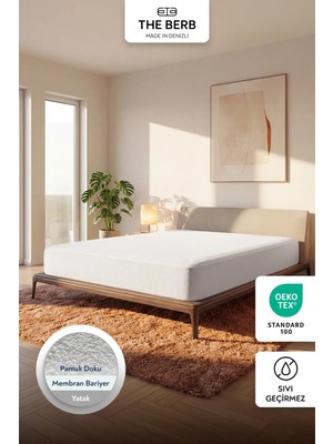 %100 Pamuklu | Su Sıvı Geçirmez Yatak Koruyucu Alez | Fitted Full Kenar | Tek/çift Kişilik