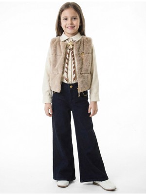 Hamada Tex Kız Çocuk 3lu Alt Üst Takım 7-14 Yaş 3904-4904