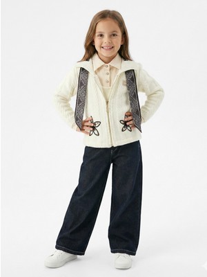 BZR Kids Kız Çocuk Fularlı 3lü Alt-Üst Takım 11-14 Yaş 25562