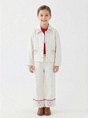 Escabel Kız Çocuk 3lü Alt Üst Kombin Takmı 4-13 Yaş SET0479