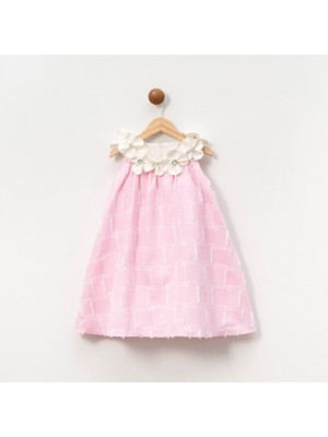 Damasqino Kız Çocuk Elbise 4-8 Yaş 7061