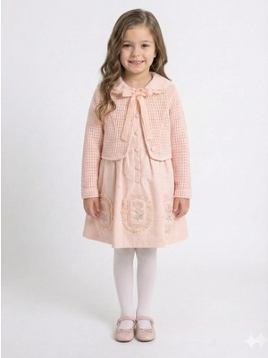 Moonstar Kız Çocuk Elbise + Bolero 4-7 Yaş 52120