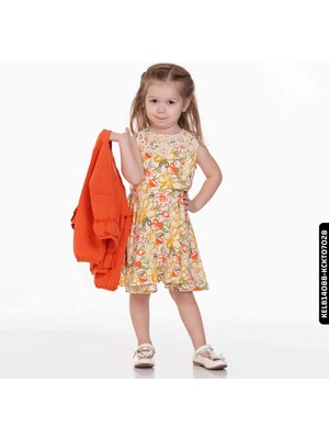 Xo Kids Kız Papatya Elbise 9 Ay - 2 Yaş 74603 KELB14088