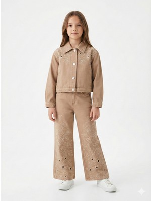 Escabel Kız Çocuk Alt Üst 3lü Kombin Takmı SET0484