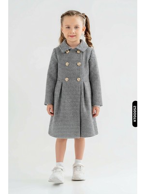 Damasqino Kız Çocuk Kaban 7-12 Yaş 1050