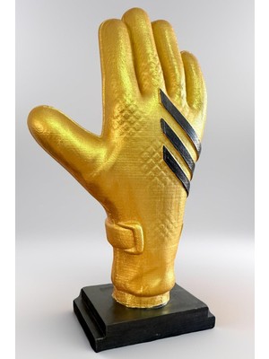 Altın Eldiven 21 cm Boyunda %100 Beton Ödül Biblo (Hediye Paketi Ile Beraber)
