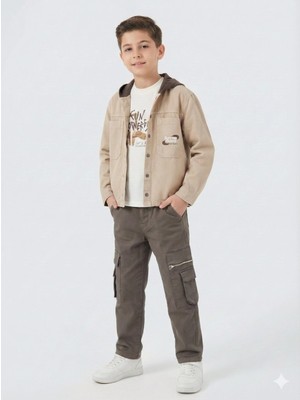 Escabel Erkek Çocuk 3lü Alt Üst Kombin Takmı 4-13 Yaş SET0464