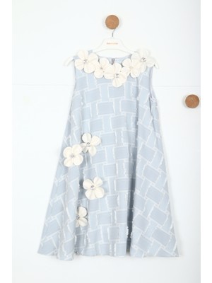 Damasqino Kız Çocuk Elbise 6-10 Yaş 7065