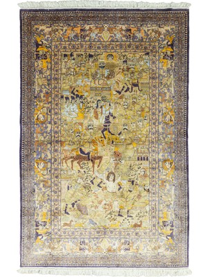 Soho Antiq Gilan Figürlü El Dokuma Iran Halısı 121X186 cm