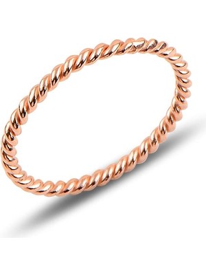Söğütlü Silver 925 Ayar Gümüş Rose İnce Yüzük, Hafif ve Şık Yapısıyla Her Tarza Uygun