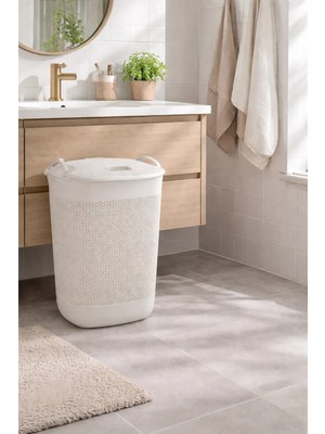 Klassy Damla Büyük Boy Kirli Çamaşır Sepeti – 65 Lt