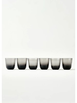 Bella Maison Colore Kesme Bardak 6'lı Antrasit (320 cc)