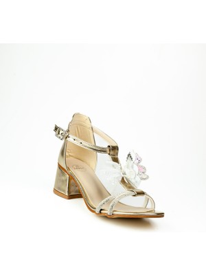 Minican 750 Altın Kız Çocuk Abiye Ayakkabı