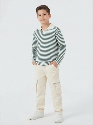 Escabel Erkek Çocuk 2li Alt Üst Kombin Takmı 4-13 Yaş SET0461