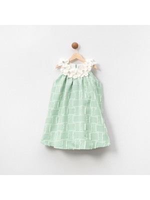 Damasqino Kız Çocuk Elbise 4-8 Yaş 7060