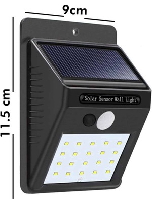 Bahçe Aydınlatması Güneş Enerjili LED Işık Lamba Sensörlü Dekoratif - AL002S-7DQZH9