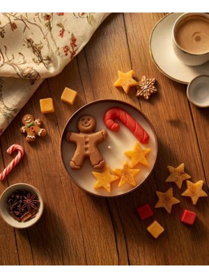 Şile Natural Noel Temalı El Yapımı Dekoratif Kokulu Mum 7x3 cm 80 gr