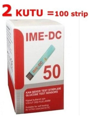 Allians Pratik Şeker Ölçüm Strip Çubuğu, 2 Kutu, Güvenli ve Hızlı Test