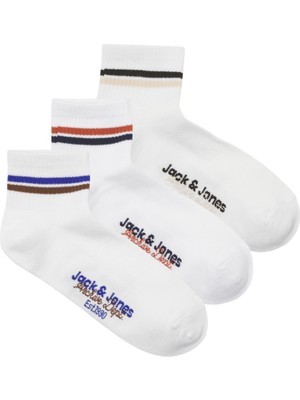 Jack & Jones Erkek Logo Detayli 3'lü Çorap Paketi- Boston