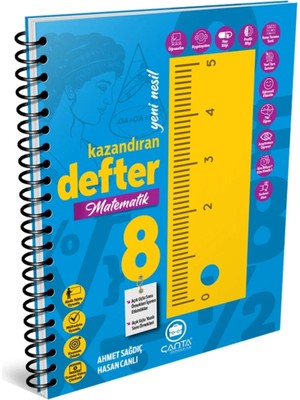 2024 - 2025 Yeni Müfredat Çanta Yayınları 8.sınıf Defter Kazandıran Matematik