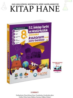 Çanta Yayınları 2026-2027 8. Sınıf Sosyal Bilgiler Etkinlikli Soru Bankası Analitik ve Hızlı Düşünmeye Yardımcı