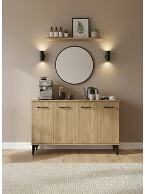 Tessa Mobilya Linda 120CM Konsol, Tv Ünitesi, Tv Sehpası, Kahve Köşesi, Mutfak Dolabı, Çok Amaçlı Dolap (SEPET128)