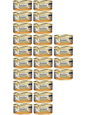 Gourmet Gold 24 x 85 gr Kıyılmış Hindi Etli Yetişkin Kedi Maması Premium Kalite ve Besleyici İçerik