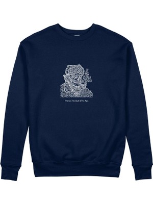 The Lucid Lab The Ear, The Skull & The Pipe Sweatshirt - Lacivert