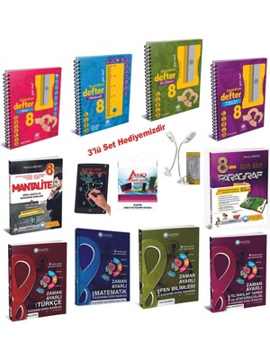 Çanta Yayınları 8 Sınıf 2024-2025 Müfredat Tüm Dersler Defter Etkinlikli Soru + Paragraf Mega Ful Set
