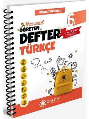 Çanta Yayınları 6. Sınıf Türkçe Okula Yardımcı Öğreten Defter 2025