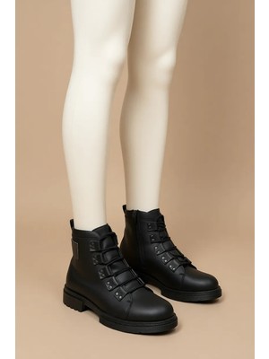 Conteyner Siyah Erkek Bot 0012716 Rahat Tabanlı Kışlık Su Geçirmez Özellikli Ayakkabı