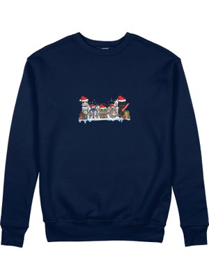 The Lucid Lab Star Wars Christmas Crew Sweatshirt - Lacivert