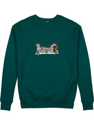 The Lucid Lab Star Wars Christmas Crew Sweatshirt - Koyu Yeşil